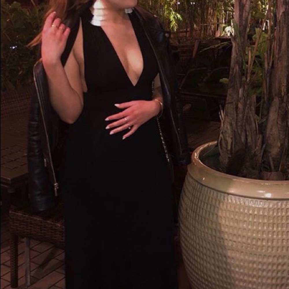 Low cut maxi dress